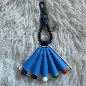 Tory Burch Golf Tee bag charm Blue Shell Keychain Tory Sport